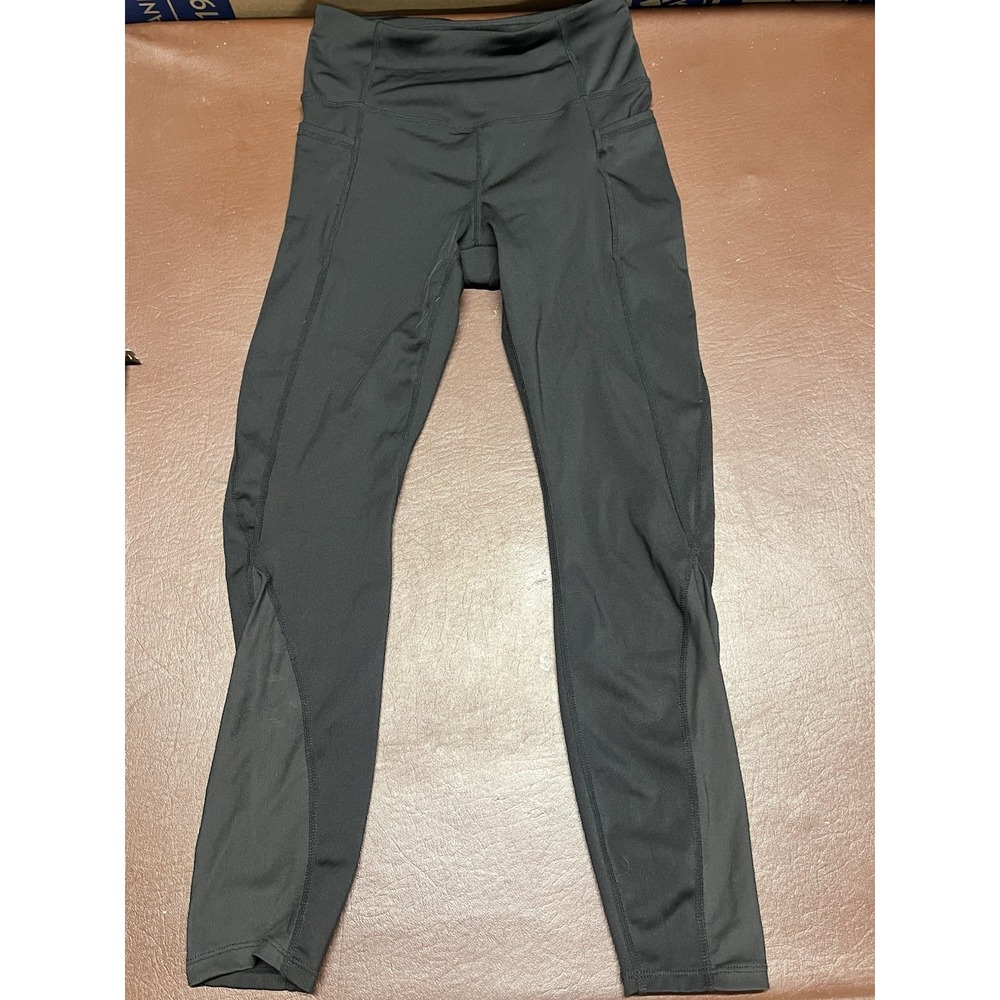 AVIA Leggings Womens XS (0-2) Yoga Gym Exercise Black Stretch Mesh